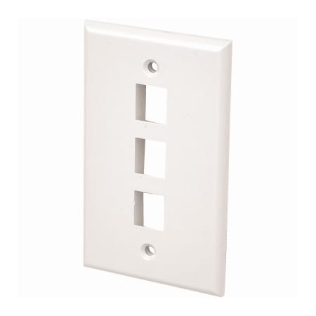 Audiovox WHT 3Port Wall Plate TPHKP3EV